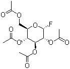 structure of CAS# 3934-29-0, Tetraacetyl-alpha-D-glucose fluoride;alpha-D-Glucopyranosyl fluoride tetraacetate; 2,3,4,6-Tetra-O-acetyl-alpha-D-glucopyranosyl fluoride; Tetra-O-acetyl-alpha-D-glucopyranosyl fluoride