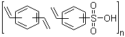 Divinylbenzene-styrenesulfonic acid copolymer molecular structure (CAS 39389-20-3)