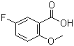 5-Fluoro-2-methoxybenzoic acid molecular structure (CAS 394-04-7)