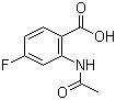 2-Acetamido-4-fluorobenzoic acid molecular structure (CAS 394-27-4)