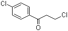结构式 CAS# 3946-29-0, 3,4'-二氯苯丙酮; 对氯-3'-氯苯丙酮