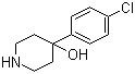 结构式 CAS# 39512-49-7, 4-(4-氯苯基)-4-羟基哌啶