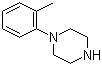结构式 CAS# 39512-51-1, 1-(2-甲基苯基)哌嗪; 1-(邻甲苯)哌嗪