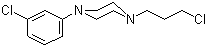 1-(3-Chlorophenyl)-4-(3-chloropropyl)piperazine molecular structure (CAS 39577-43-0)