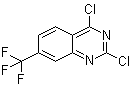 结构式 CAS# 396-02-1, 2,4-二氯-7-(三氟甲基)喹唑啉