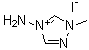 4-Amino-1-methyl-1,2,4-triazolium iodide molecular structure (CAS 39602-93-2)