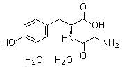 structure of CAS# 39630-46-1, N-Glycyl-L-tyrosine dihydrate
