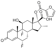 Fluticasone Furoate Impurity A molecular structure (CAS 397864-63-0)