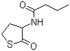 结构式 CAS# 39837-08-6, N-(四氢-2-氧代-3-噻吩基)丁酰胺