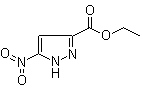 结构式 CAS# 39846-84-9, 5-硝基-3-吡唑羧酸乙酯