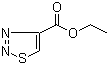 1,2,3-噻二唑-4-羧酸乙酯分子结构 (CAS 3989-36-4)