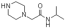 structure of CAS# 39890-42-1, N-Isopropyl-2-piperazinoacetamide;N-Isopropyl-1-piperazineacetamide; N-Isopropyl-2-(piperazin-1-yl)acetamide; N-Isopropyl-2-piperazinoacetamide; NSC 379438