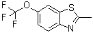 2-甲基-6-(三氟甲氧基)苯并噻唑分子结构 (CAS 399-20-2)