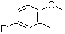 结构式 CAS# 399-54-2, 4-氟-2-甲基苯甲醚