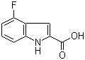 4-氟吲哚-2-甲酸分子结构 (CAS 399-68-8)
