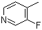 structure of CAS# 399-88-2, 3-Fluoro-4-methylpyridine