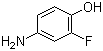 4-氨基-2-氟苯酚分子结构 (CAS 399-96-2)