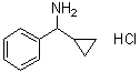 structure of CAS# 39959-72-3, 1-Cyclopropyl-1-phenylmethanamine hydrochloride;[Cyclopropyl(phenyl)methyl]amine hydrochloride
