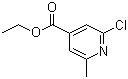 Ethyl 2-chloro-6-methylpyridine-4-carboxylate molecular structure (CAS 3998-88-7)
