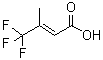 (E)-4,4,4-三氟-3-甲基-2-丁烯酸分子结构 (CAS 400-28-2)