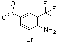 2-溴-4-硝基-6-(三氟甲基)苯胺分子结构 (CAS 400-66-8)