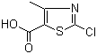 2-Chloro-4-methyl-5-thiazolecarboxylic acid molecular structure (CAS 40003-48-3)