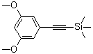 structure of CAS# 400608-30-2, 3,5-Dimethoxy-1-(trimethylsilylethynyl)benzene