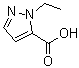 结构式 CAS# 400755-43-3, 1-乙基-1H-吡唑-5-羧酸
