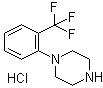 1-[2-(Trifluoromethyl)phenyl]piperazine hydrochloride molecular structure (CAS 40160-26-7)