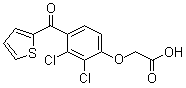 2,3-Dichloro-4-(2-thenoyl)phenoxyacetic acid molecular structure (CAS 40180-04-9)