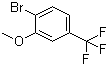 2-溴-5-三氟甲基苯甲醚分子结构 (CAS 402-07-3)