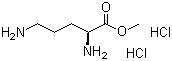 结构式 CAS# 40216-82-8, L-鸟氨酸甲酯二盐酸盐
