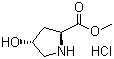 trans-4-Hydroxy-L-proline methyl ester hydrochloride molecular structure (CAS 40216-83-9)