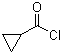 structure of CAS# 4023-34-1, Cyclopropanecarboxylic acid chloride;Cyclopropanecarbonyl chloride