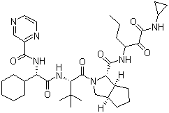 Telaprevir molecular structure (CAS 402957-28-2)