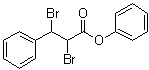 alpha,beta-Dibromobenzenepropanoic acid phenyl ester molecular structure (CAS 40326-95-2)