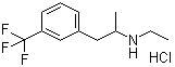 Fenfluramine hydrochloride molecular structure (CAS 404-82-0)
