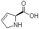 structure of CAS# 4043-88-3, 3,4-Dehydro-L-proline;(S)-3-Pyrroline-2-carboxylic acid; (S)-2,5-Dihydro-1H-pyrrole-2-carboxylic acid