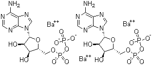 结构式 CAS# 40436-88-2, 腺苷-5'-二磷酸钡盐