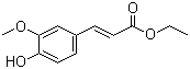 Ethyl 4'-hydroxy-3'-methoxycinnamate molecular structure (CAS 4046-02-0)