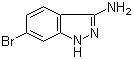结构式 CAS# 404827-77-6, 6-溴-1H-吲唑-3-胺