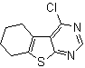 结构式 CAS# 40493-18-3, 4-氯-5,6,7,8-四氢-[1]苯并噻吩并[2,3-d]嘧啶