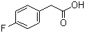 结构式 CAS# 405-50-5, 4-氟苯乙酸; 对氟苯乙酸