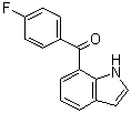 structure of CAS# 405275-40-3, (4-Fluorophenyl)-1H-indol-7-ylmethanone