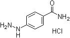 structure of CAS# 40566-97-0, (4-Carbamoylphenyl)hydrazine hydrochloride;4-Carboxamidophenylhydrazine hydrochloride