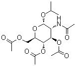 1-Methylethyl 2-(acetylamino)-2-deoxy-alpha-D-glucopyranoside 3,4,6-triacetate molecular structure (CAS 40592-88-9)