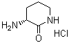 (3R)-3-Amino-2-piperidinone hydrochloride molecular structure (CAS 406216-02-2)