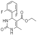 4-(2,6-二氟苯基)-1,2,3,4-四氢-6-甲基-2-氧代-5-嘧啶羧酸乙酯分子结构 (CAS 406468-02-8)