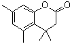 4,4,5,7-Tetramethylchroman-2-one molecular structure (CAS 40662-14-4)