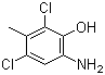 6-Amino-2,4-dichloro-3-methylphenol molecular structure (CAS 40677-44-9)